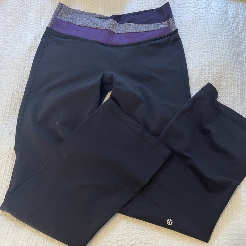 Lululemon Black and Purple Astro Pant